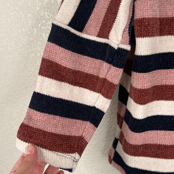 Chenault Chenille Super Soft Multi-Colored Stripe Sweater Size Medium - Picture 3 of 6